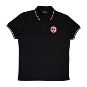 Polo shirt Übermensch "Klassiker" (red and white stripes)