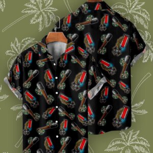 Black Hawaiian shirt